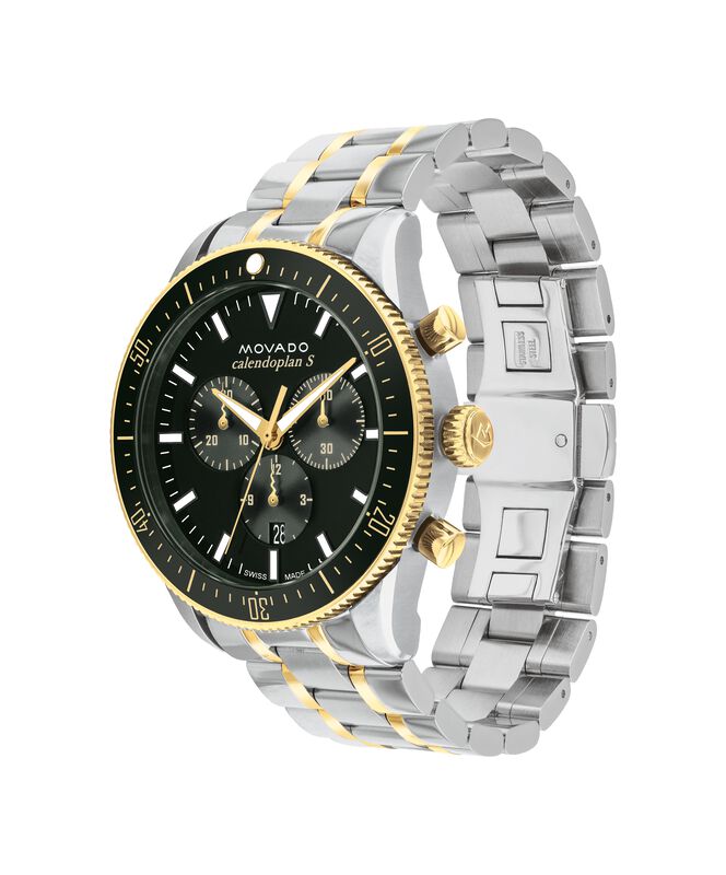 Movado Heritage Calendoplan Chronograph Watch Green Dial 3650167 image number null