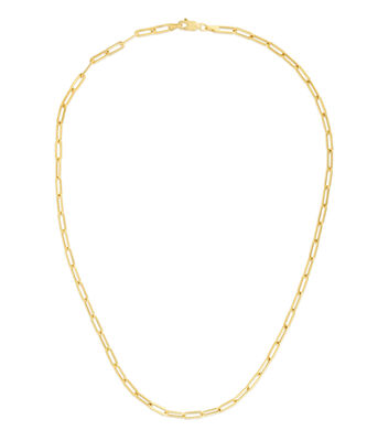Paperclip 18" Chain 3.3mm in 14k Yellow Gold
