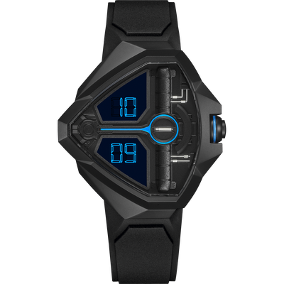 Hamilton Ventura Edge Dune Ltd. Ed. Matte Black PVD Black Dial with Blue Accents Quartz Watch H24624330