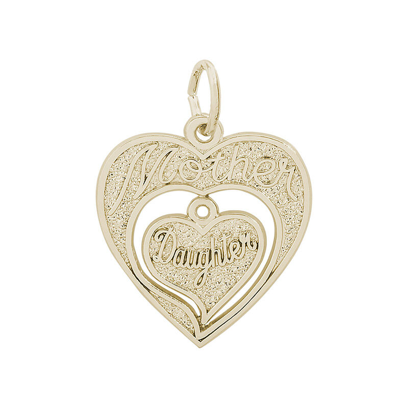 Mother Daughter 14K Yellow Gold Charm image number null