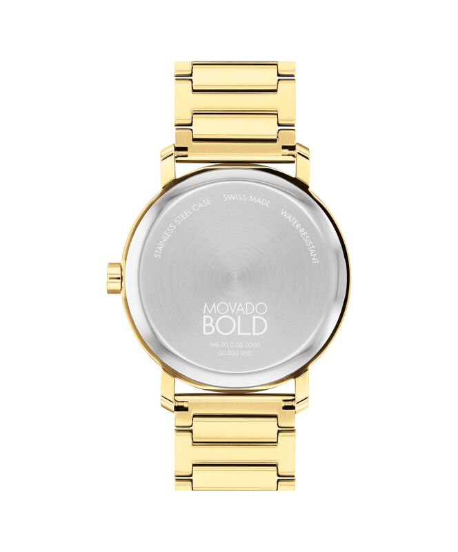 Movado Bold Men's Yellow Gold Ion Plated Stainless Steel Evolution 2.0 Watch 3601156 image number null