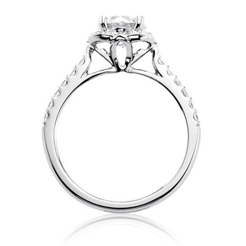 Skyler. ArtCarved Diamond Engagement Ring Setting in 14k White Gold image number null