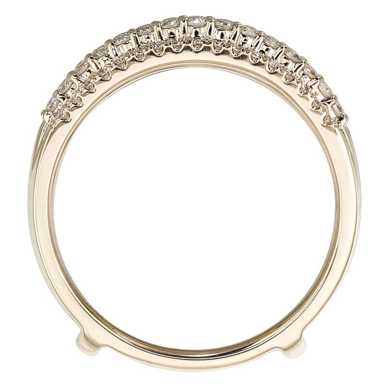 Brilliant-Cut 1/2ctw. Diamond Stacked Double Row Insert in 14k Yellow Gold image number null
