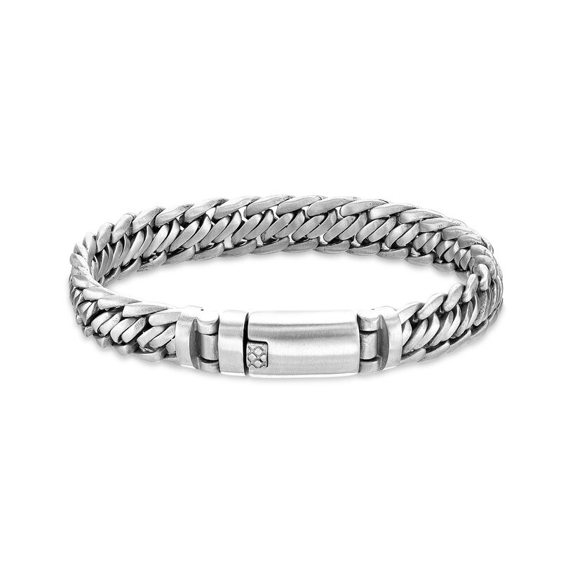 Fancy Link Bracelet in Stainless Steel image number null