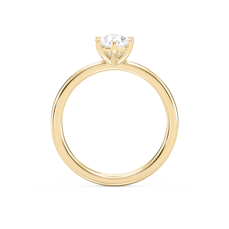 Duchess Oval Lab Grown Diamond 1 1/2ctw. Solitaire Engagement Ring in 14k Yellow Gold image number null