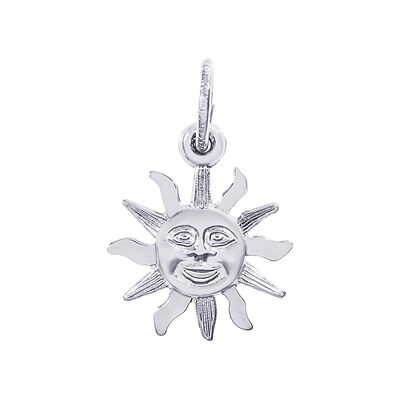Sun Charm in Sterling Silver