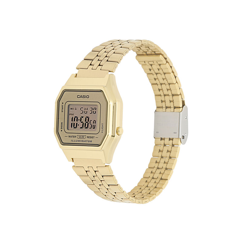 Casio Vintage Digital Gold Dial LA680 image number null