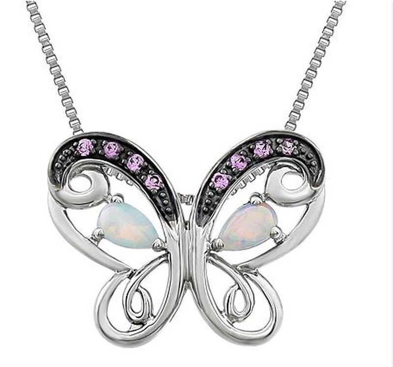 Butterfly Pendant in Sterling Silver image number null