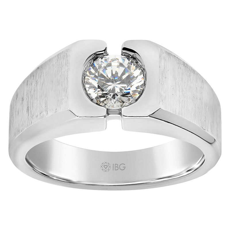 Men's 1ctw. Diamond Engagement Ring in 14k White Gold image number null