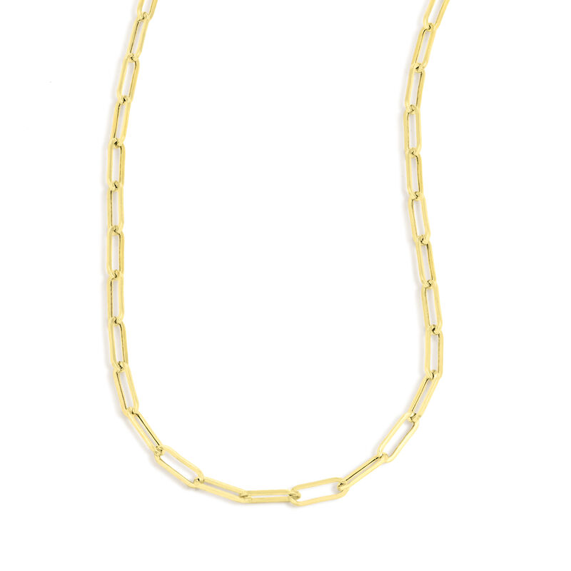 Paperclip Chain 18" in 14k Yellow Gold ( 2.5mm) image number null