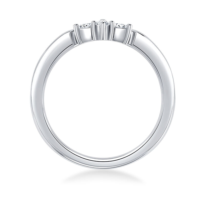 Diamond Marquise Contour & 14k White Gold Anniversary Ring image number null