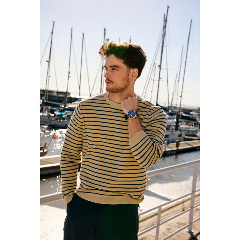 Citizen Endeavor Chronograph Blue Dial Rose Gold Tone CA4733-00L image number null