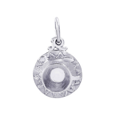 Cup and Saucer Sterling Silver Charm