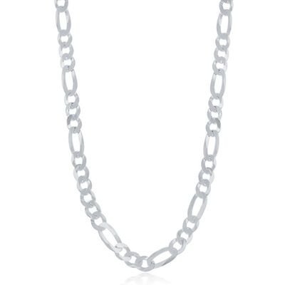 Figaro 20" Chain 5.8mm in Sterling Silver