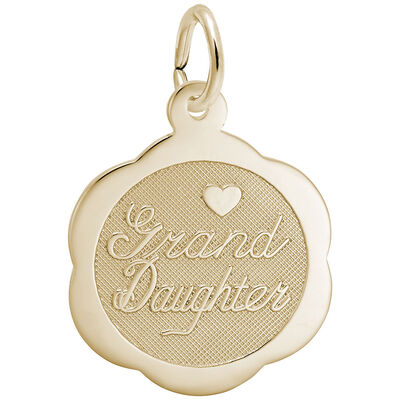 Granddaughter Charm in 14k Yellow Gold