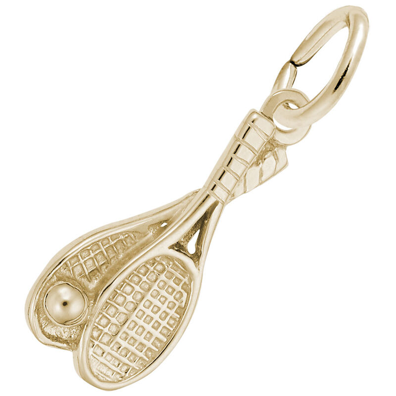 Tennis Racquet in 14K Yellow Gold image number null