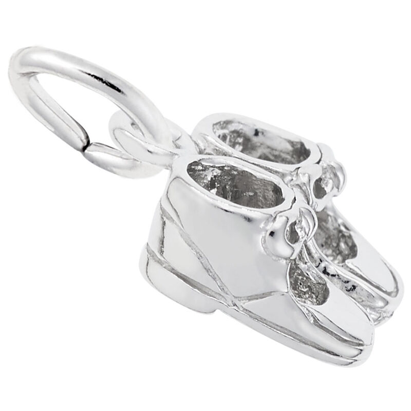 Baby Shoes Sterling Silver Charm image number null