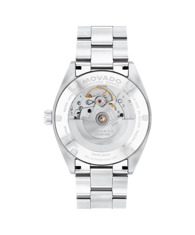 Movado Heritage Calendoplan S Automatic Watch White Lacquer Dial 3650222 image number null