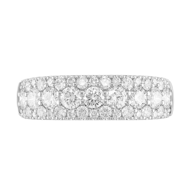 Diamond 1ctw. 14k White Gold Anniversary Ring image number null