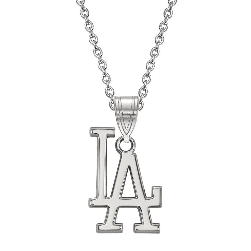 Los Angeles Dodgers Medium Pendant in Sterling Silver  image number null