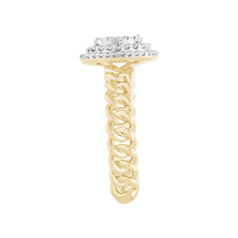 Diamond 5/8ctw. Cluster Fashion Ring in 10k Yellow Gold image number null