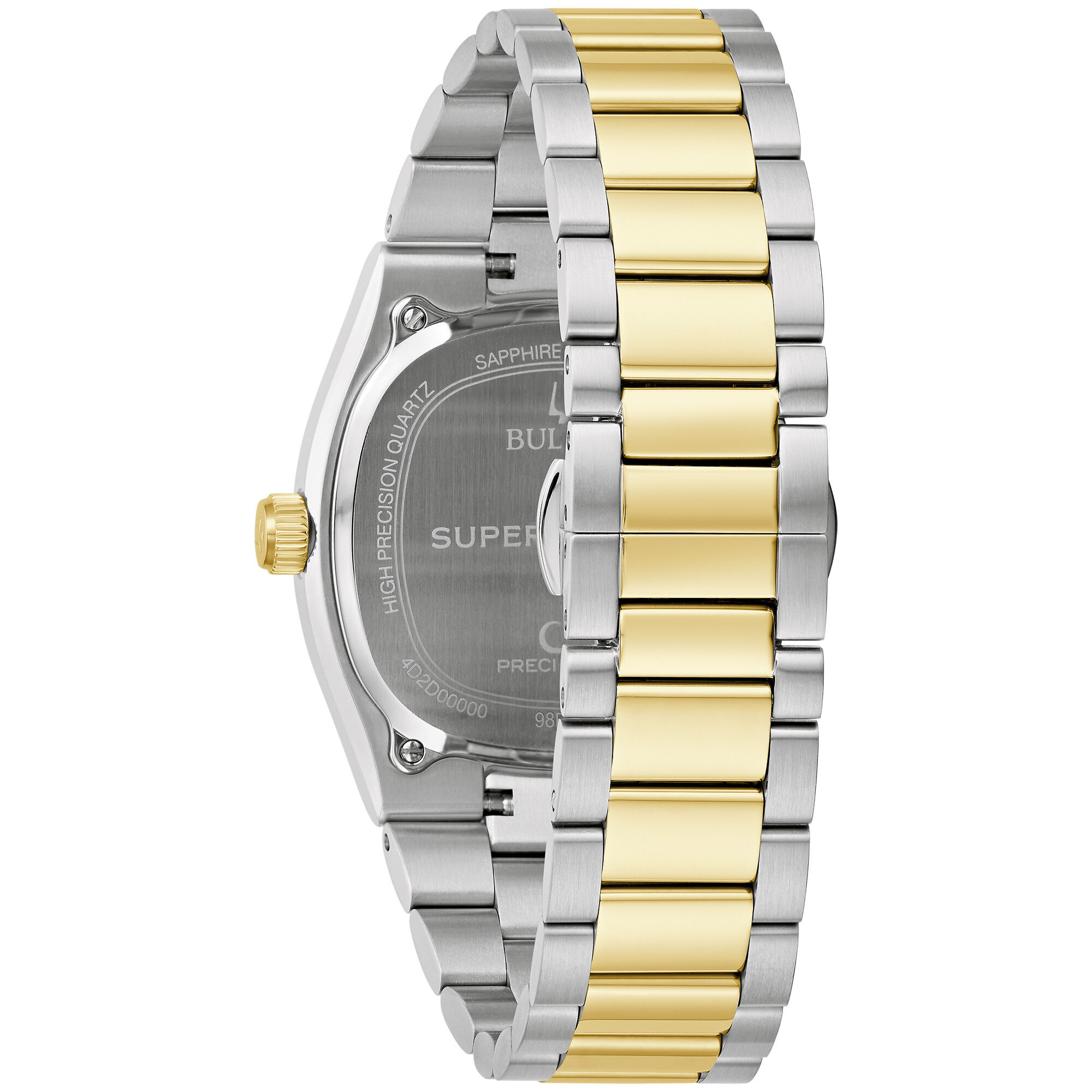 Bulova Super Seville Chronograph Black Dial Two-Tone Stainless