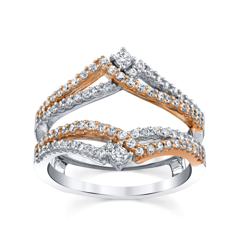 Sirena 5/8ctw. Diamond Double Row Insert in 14k White & Rose Gold image number null