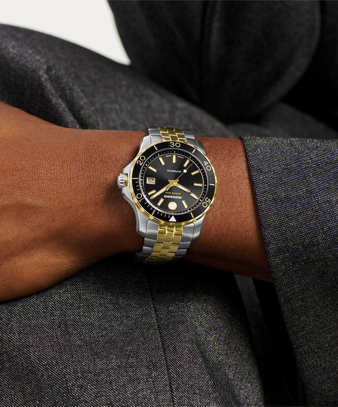 Movado Series 800 Automatic Black Dial Two Tone 2600199 image number null