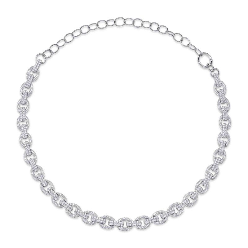 Shy Creation Diamond 6ctw. Fashion Necklace in 14k White Gold image number null