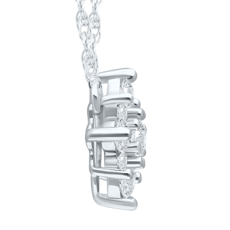 Brilliant-Cut .25ctw. Diamond Fashion Pendant in 10k White Gold image number null