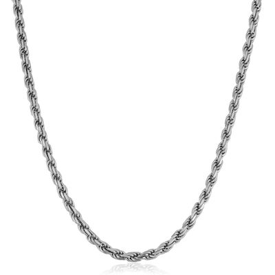 Rope Chain 24" in Sterling Silver (4.7mm)