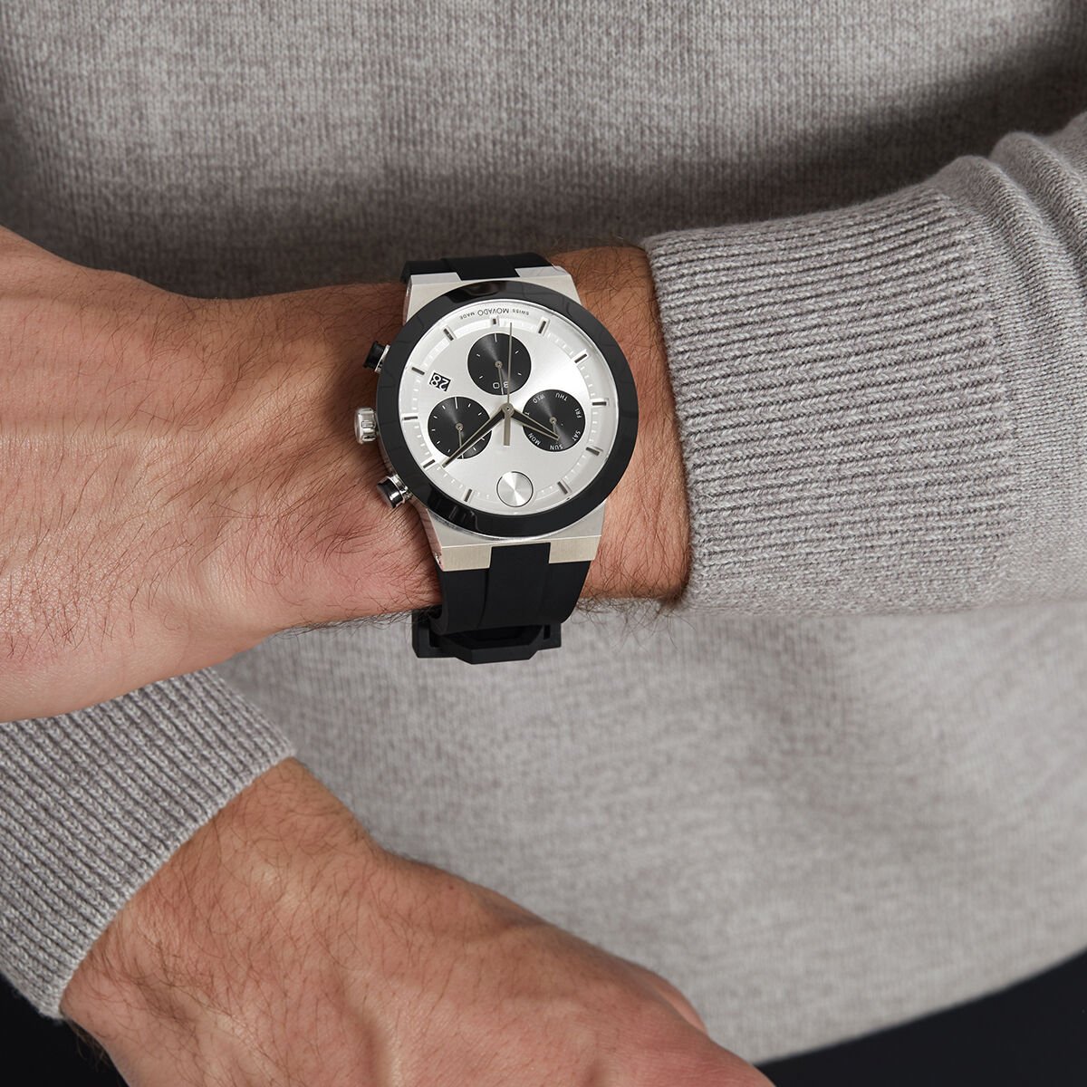 Movado Bold Fusion Chronograph Quartz Gold Dial Men's Watch 3600895