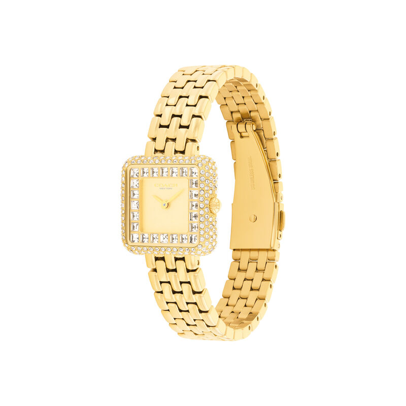 Coach Ladies Cass Gold Dial Yellow Stainless Steel 24mm Watch 14504559 image number null