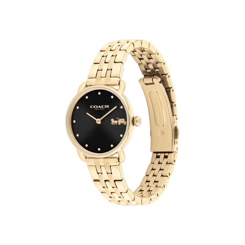 Coach Ladies' Black Dial Stainless Steel Watch 14504302 image number null