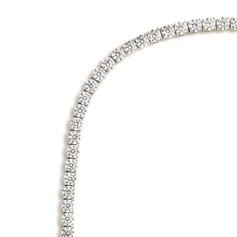 Cubic Zirconia 4mm Tennis Bracelet in Sterling Silver image number null