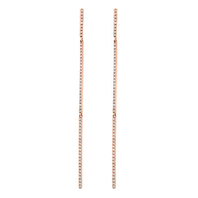 EFFY .32ctw. Diamond Dangle Earrings in 14k Rose Gold