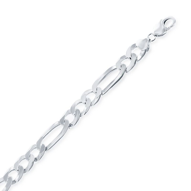 Figaro 22" Chain 7.5mm in Sterling Silver image number null