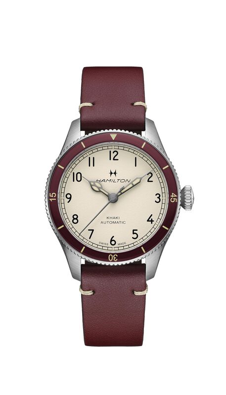 Hamilton Khaki Pilot Pioneer Automatic Eggshell White Dial H76205830 image number null