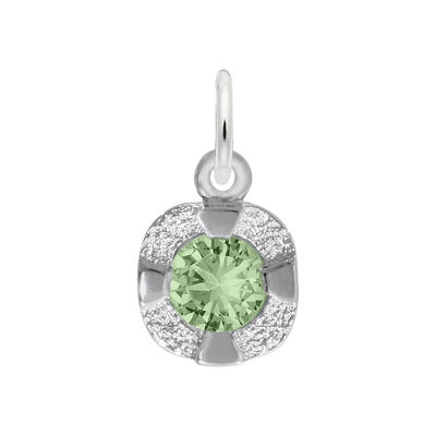 August Birthstone Petite Charm in 14k White Gold
