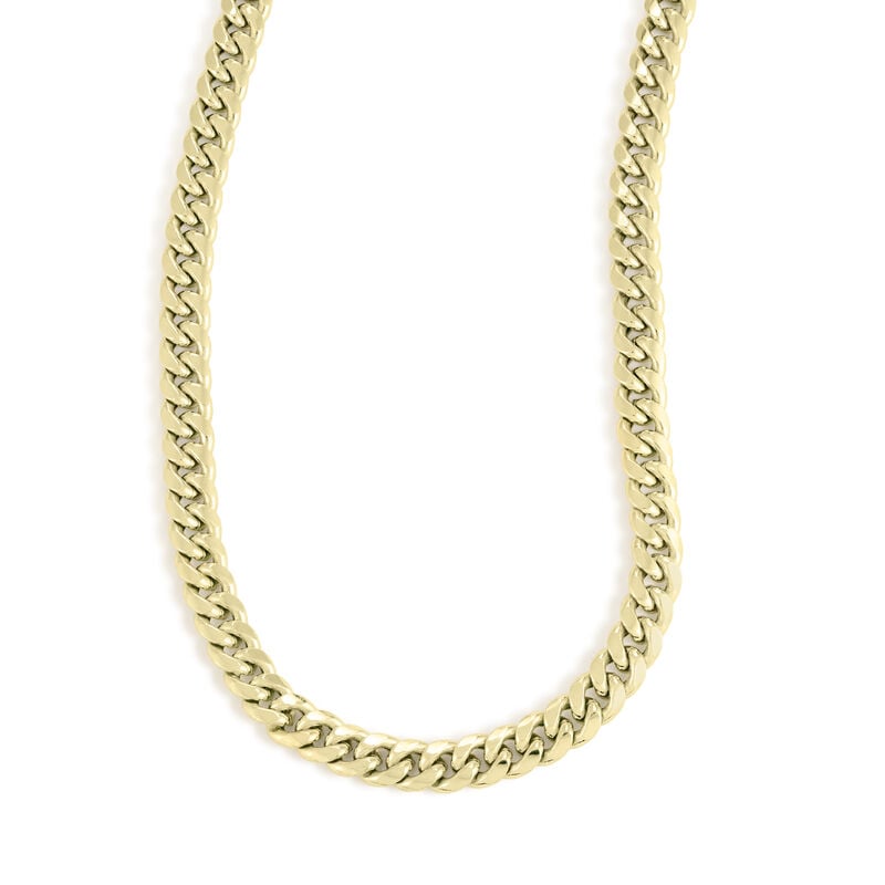 Cuban Chain 24" in 10k Yellow Gold (7.5mm) image number null