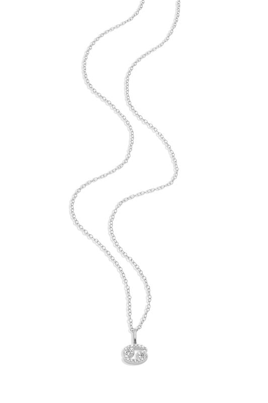 Lab Grown Diamond Cancer Constellation Pendant Necklace in Sterling Silver image number null