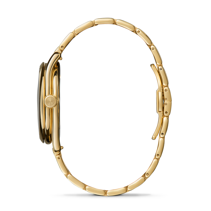 Shinola Ladies' Derby Day-Night White Dial Yellow PVD 38mm Watch S0120275531 image number null