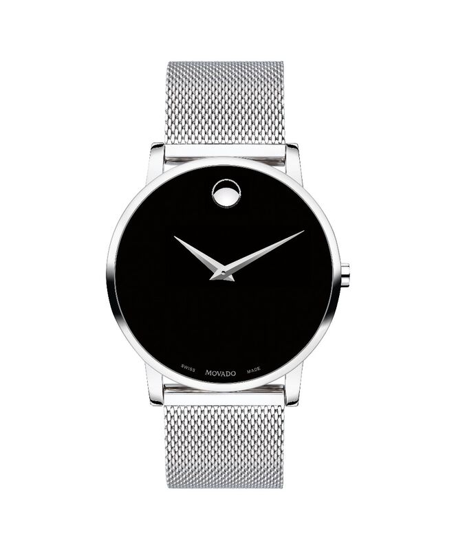 Movado Men's Swiss Museum Classic Stainless Steel Mesh Bracelet Watch 40mm 0607219 image number null