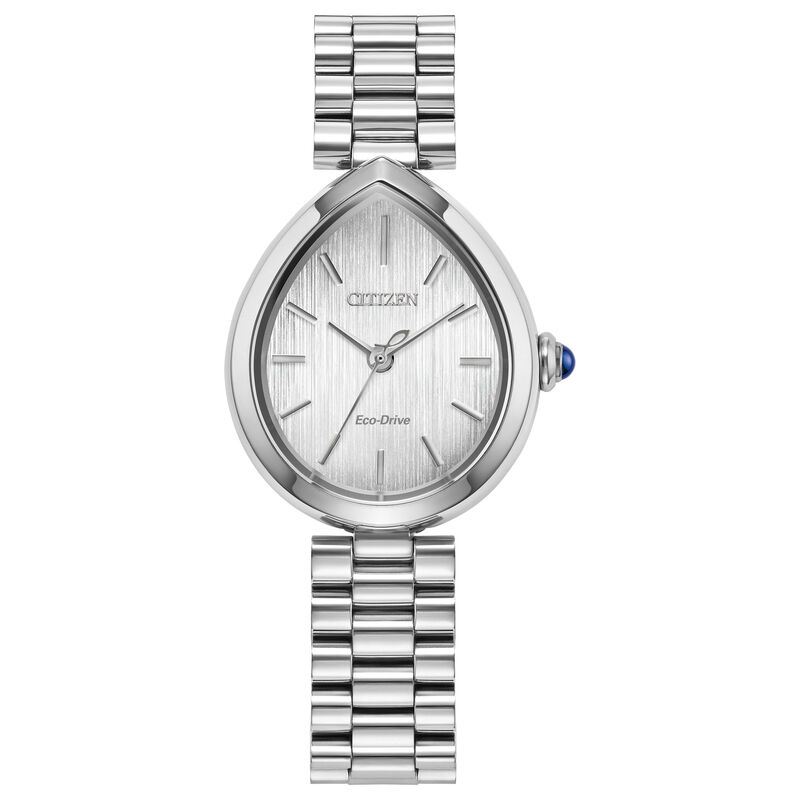 Citizen Ladies L Rainell Eco Drive White Dial Stainless Steel 26mm Watch EM1200-55A image number null