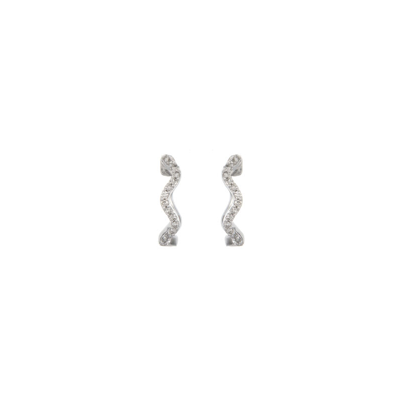 Olivia, 10kt. WG Diamond Hoops image number null
