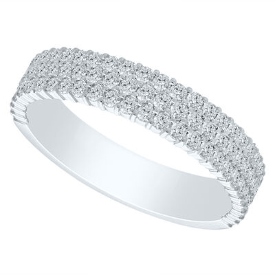 Diamond 3/4ctw. 14k White Gold Anniversary Ring