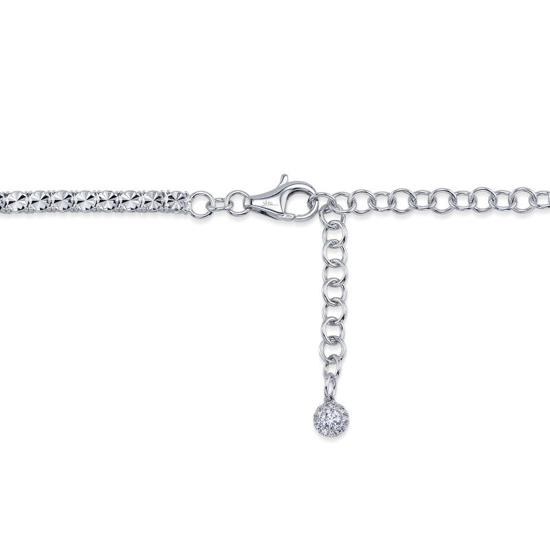 Shy Creation Diamond 2ctw. Tennis Necklace in 14k White Gold image number null