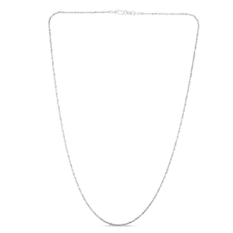 Sparkle Chain 18" in 14k White Gold ( 1.5mm) image number null