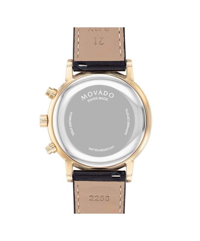 Movado Men's Yellow Gold Stainless Steel Museum Classic Chronograph Watch 0607779 image number null