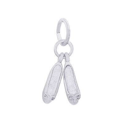 Ballet Shoes Sterling Silver Charm